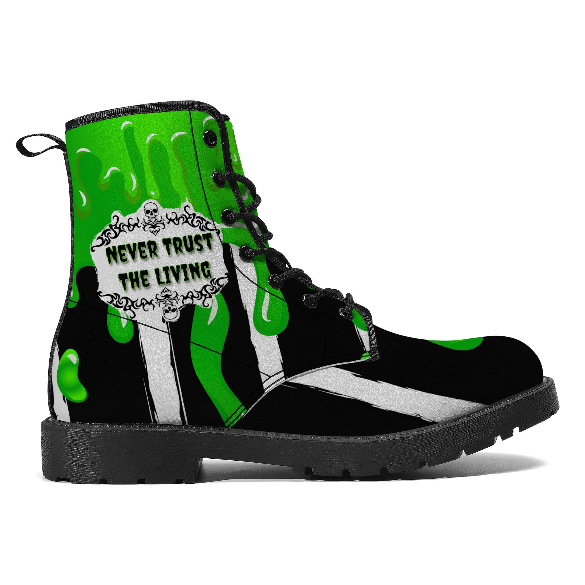 Never Trust the Living / Unisex Faux Leather Boots - New