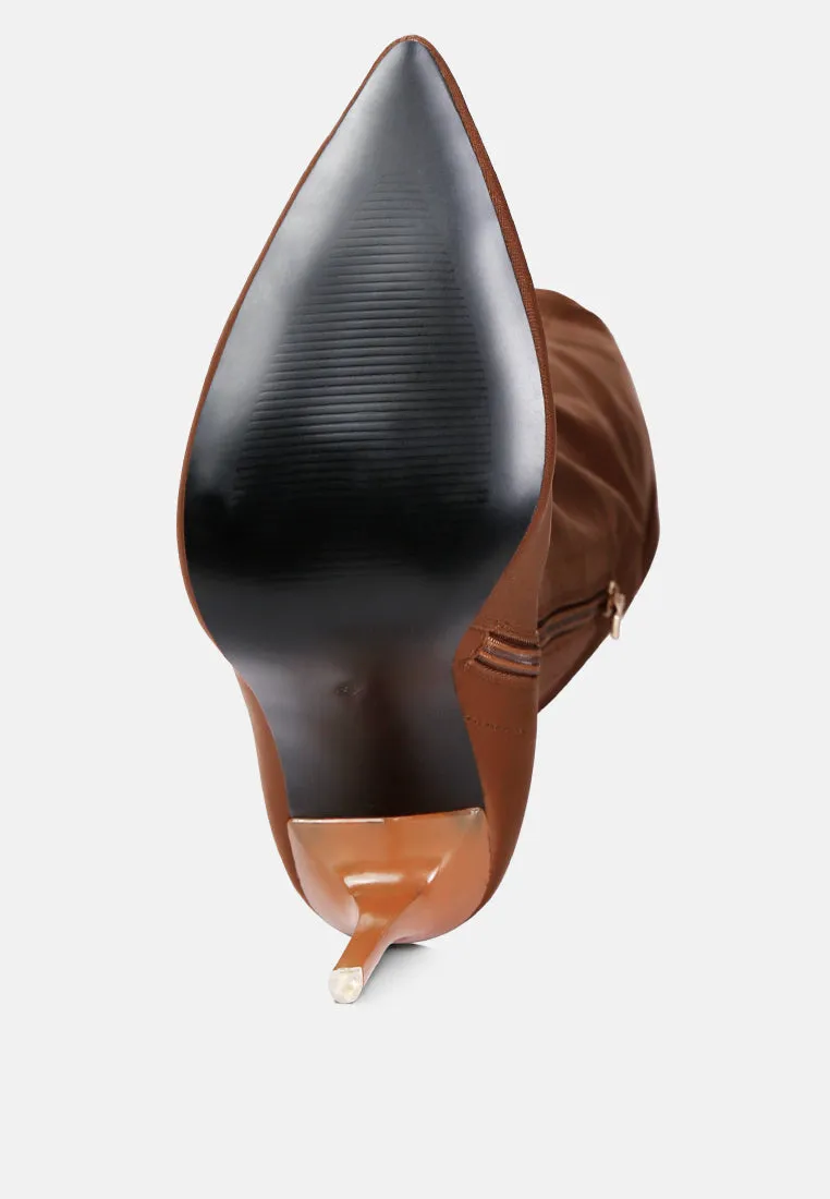 No Calm Superstretch Stiletto Long Boot by London Rag
