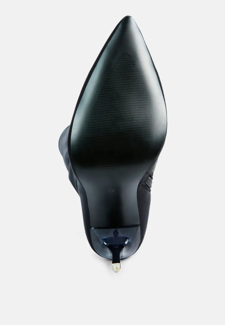 No Calm Superstretch Stiletto Long Boot by London Rag