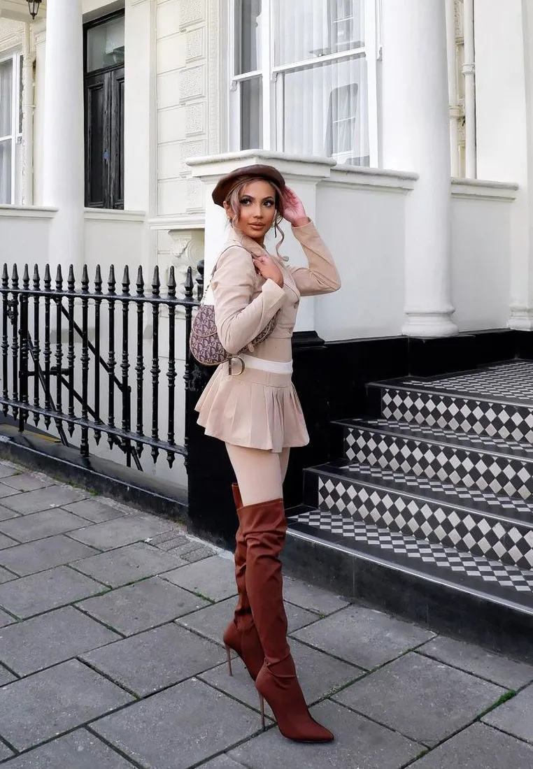 No Calm Superstretch Stiletto Long Boot by London Rag