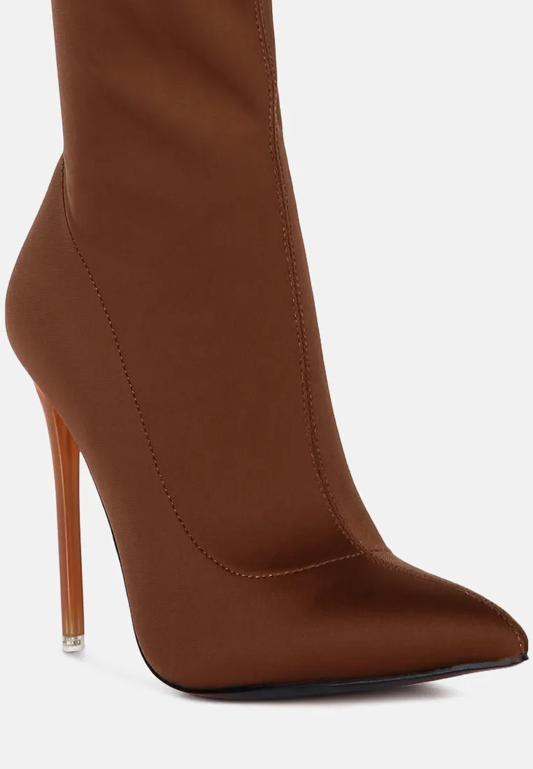 No Calm Superstretch Stiletto Long Boot By Ruw