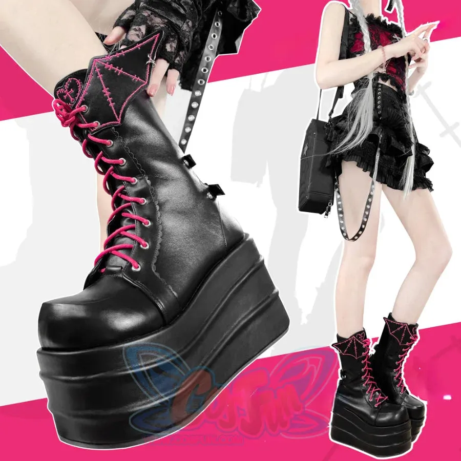 Original Cool and Spicy Lolita Thick Soled Boots