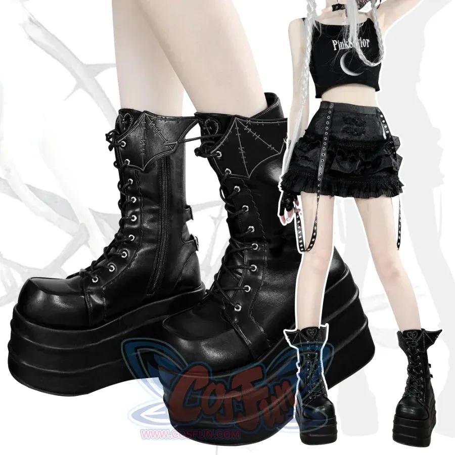 Original Cool and Spicy Lolita Thick Soled Boots