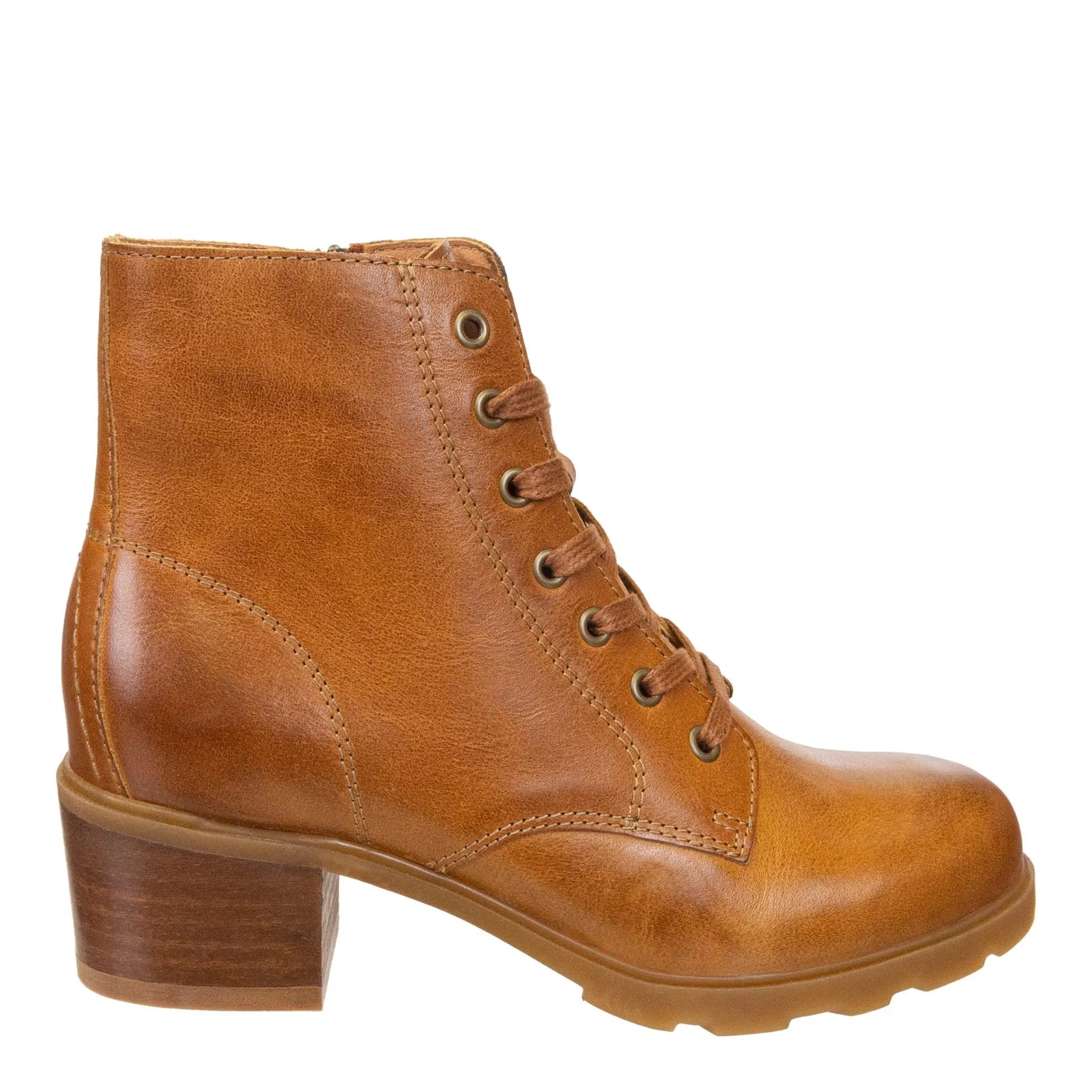 OTBT - ARC in CAMEL LEATHER Heeled Ankle Boots