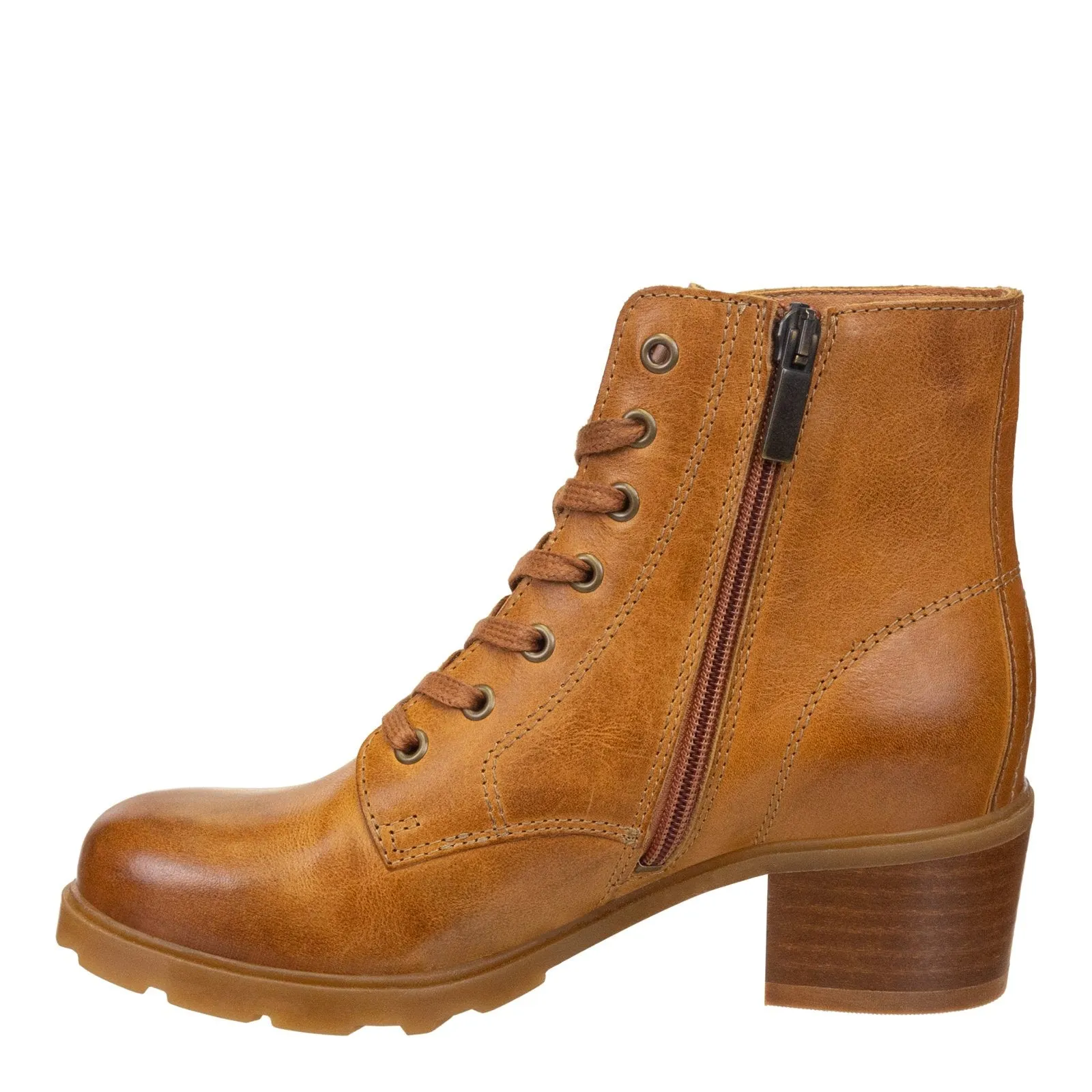 OTBT - ARC in CAMEL LEATHER Heeled Ankle Boots