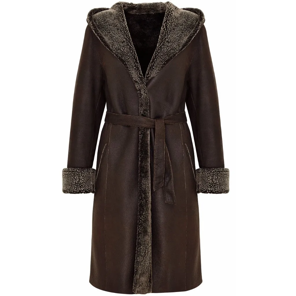 Paris Shearling coat Size 10UK