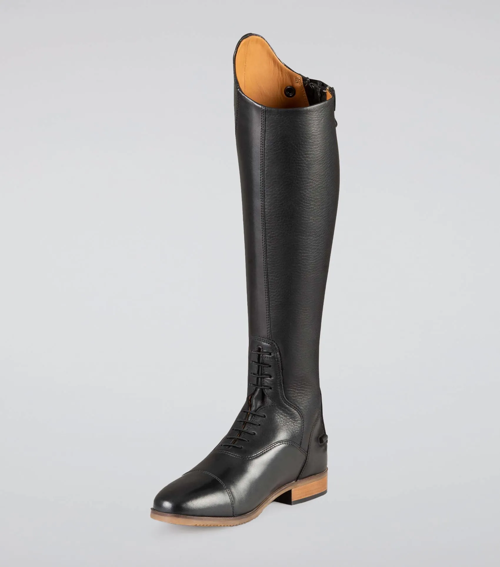Passaggio Ladies Leather Field Tall Riding Boots Black (Wide Calf)