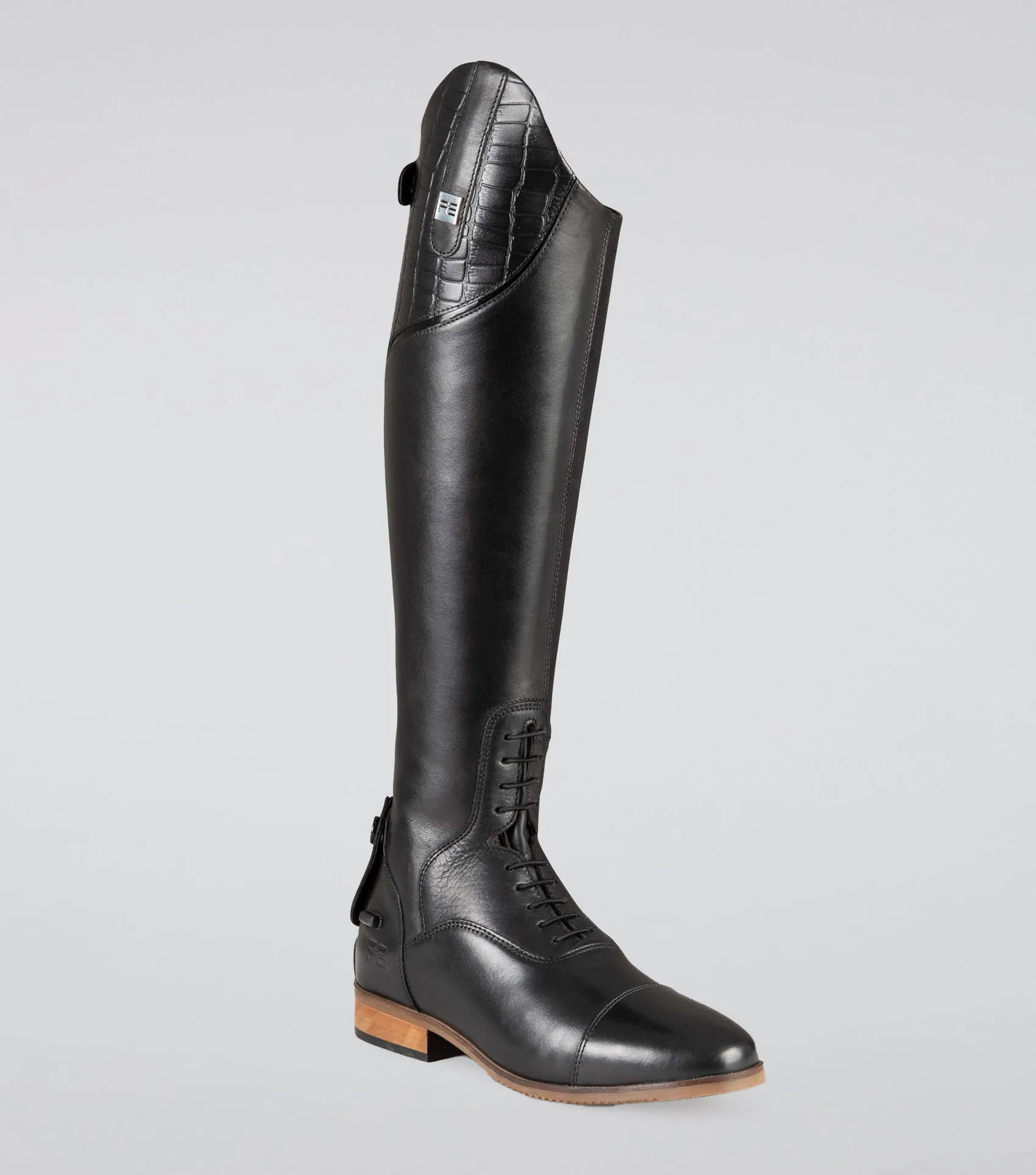 Passaggio Ladies Leather Field Tall Riding Boots Black (Wide Calf)