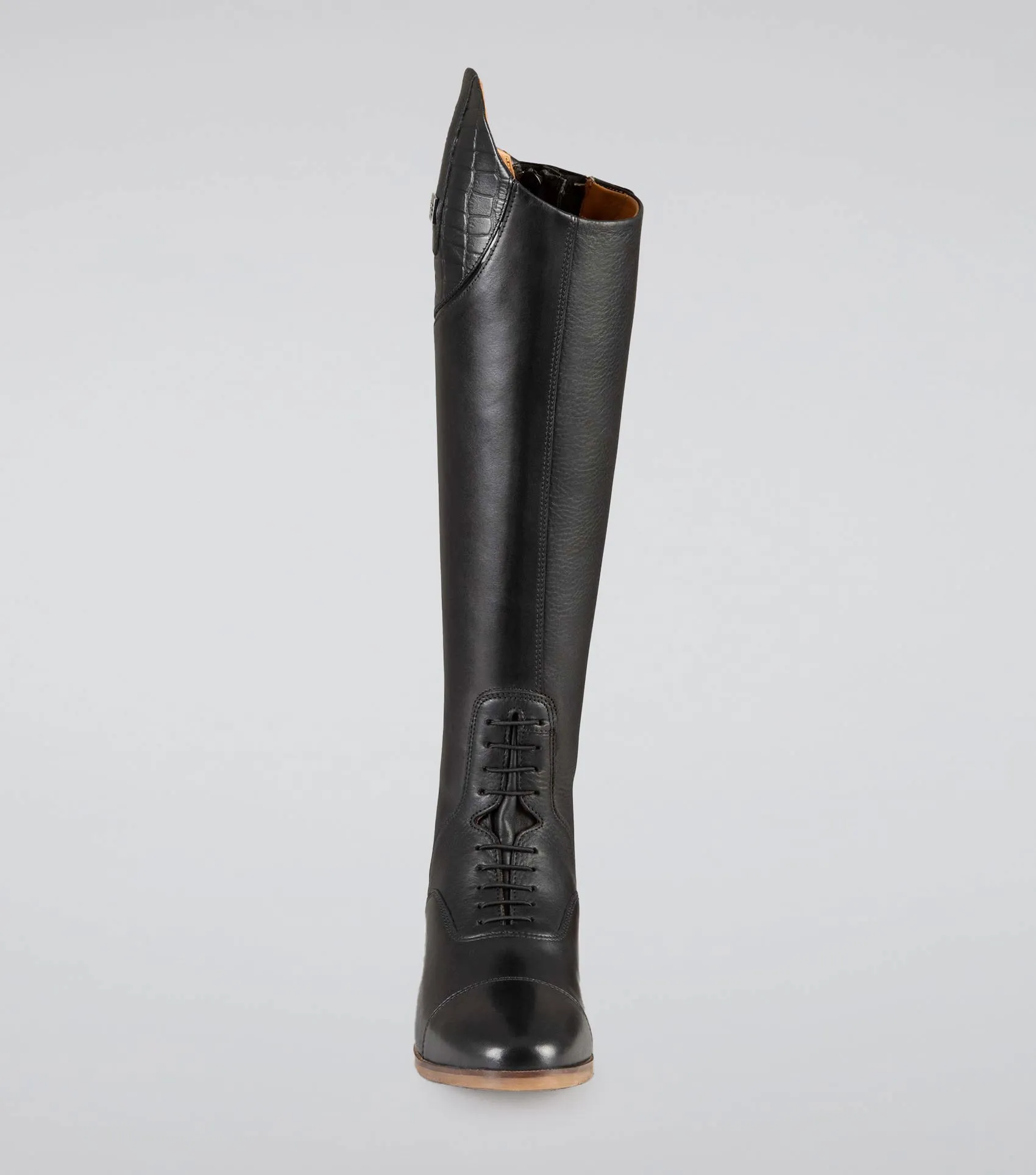 Passaggio Ladies Leather Field Tall Riding Boots Black (Wide Calf)