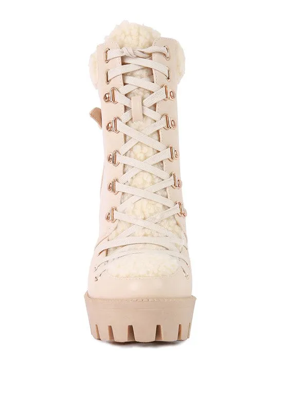 Pines Above Ankle Lace-Up High Heel Boots