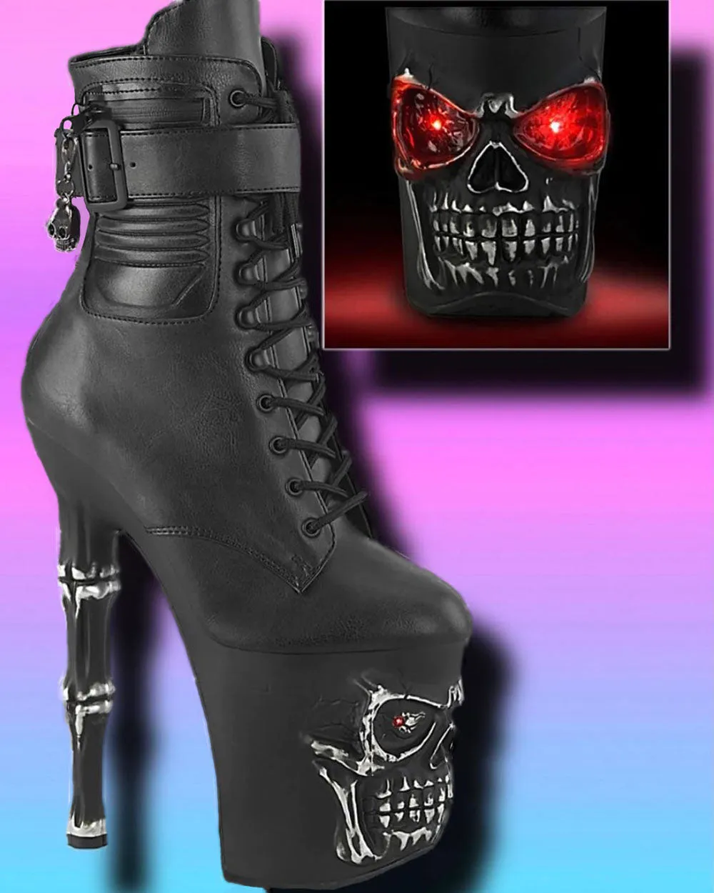 Pleaser Rapture 1020STR-LT Boots