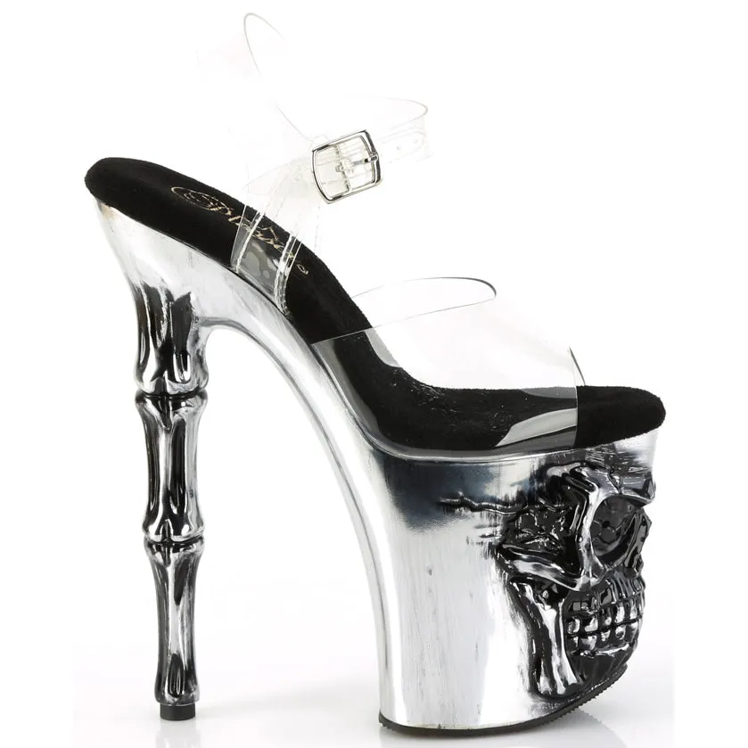 Pleaser Rapture 808-LT Shoes Pewter