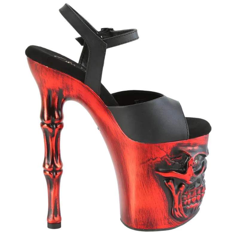 Pleaser Rapture 809-LT Red Shoes