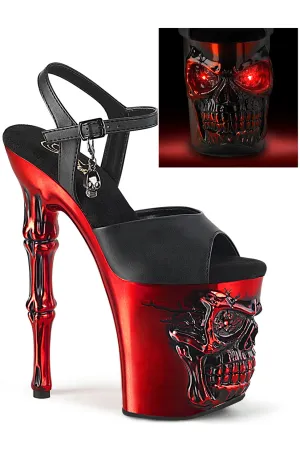 Pleaser Rapture 809-LT Red Shoes