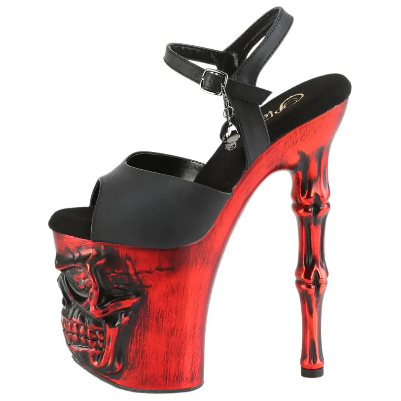 Pleaser Rapture 809-LT Red Shoes