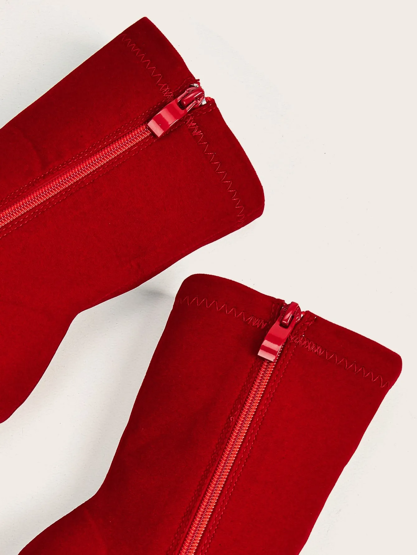 Point Toe Chunky Heeled Ankle Boots