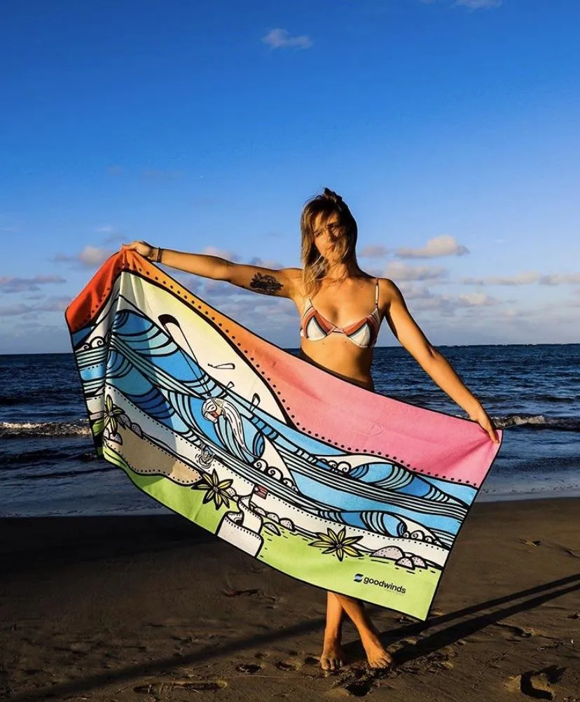"Life is a Beach" Goodwinds Travel Towel