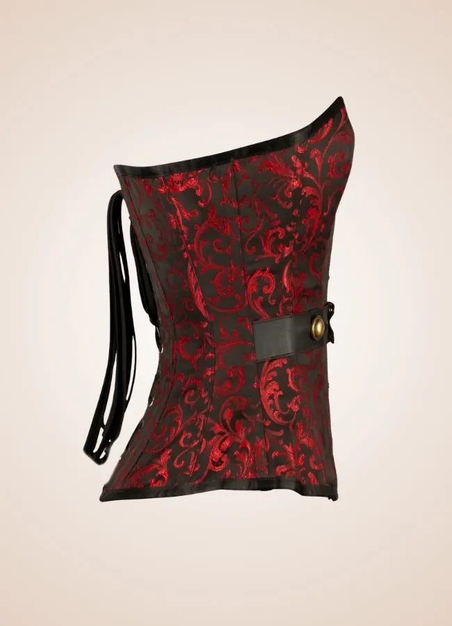 Red And Black Steampunk Corset
