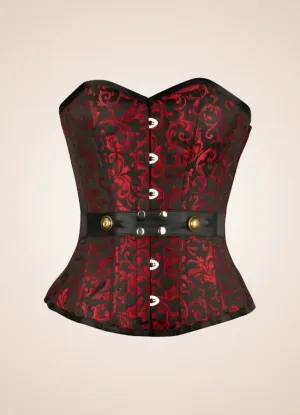 Red And Black Steampunk Corset