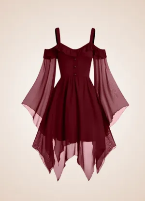 Red Victorian Steampunk Dress