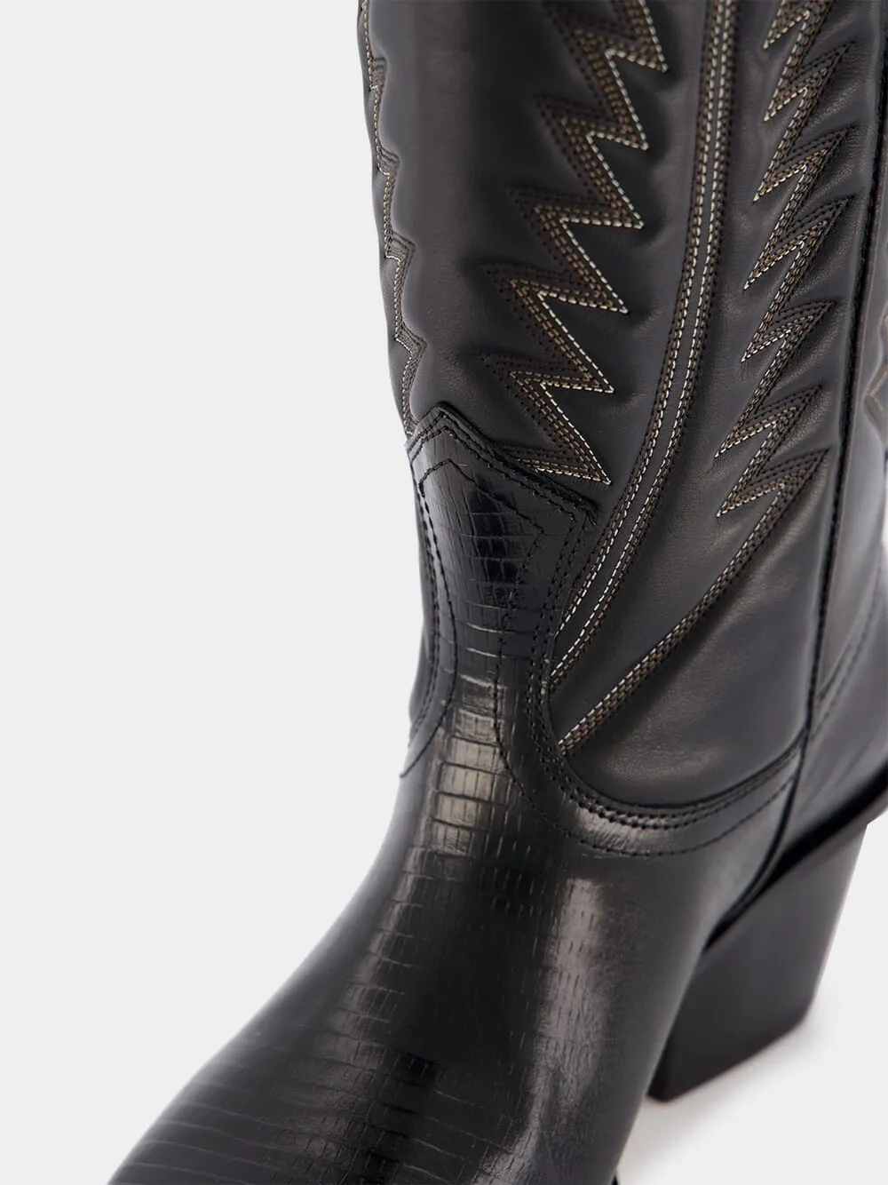 Rosario Nappa Leather Cowboy Boots