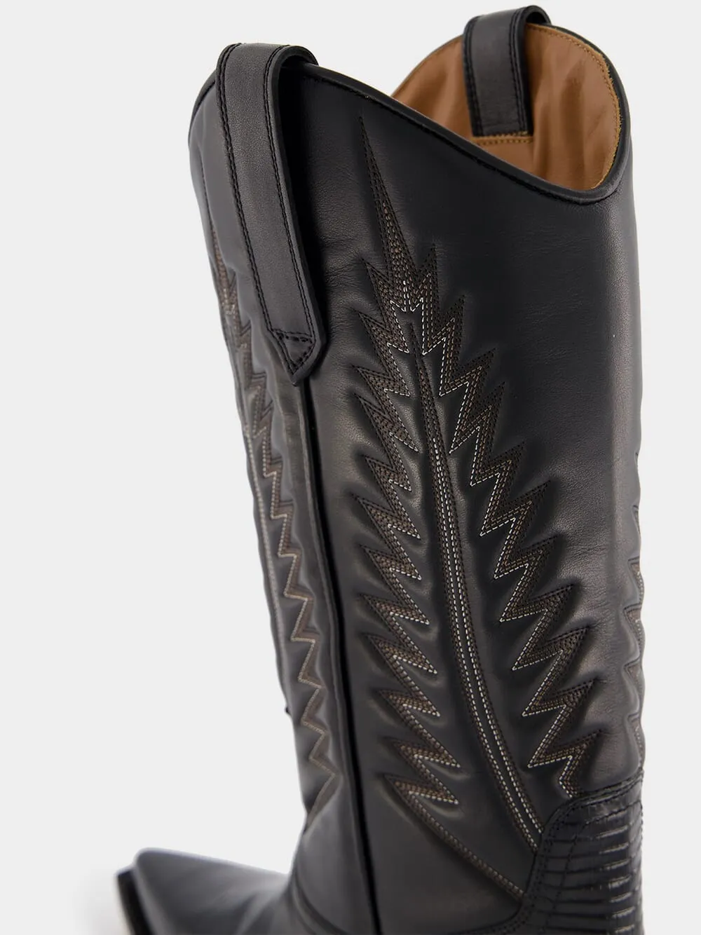 Rosario Nappa Leather Cowboy Boots