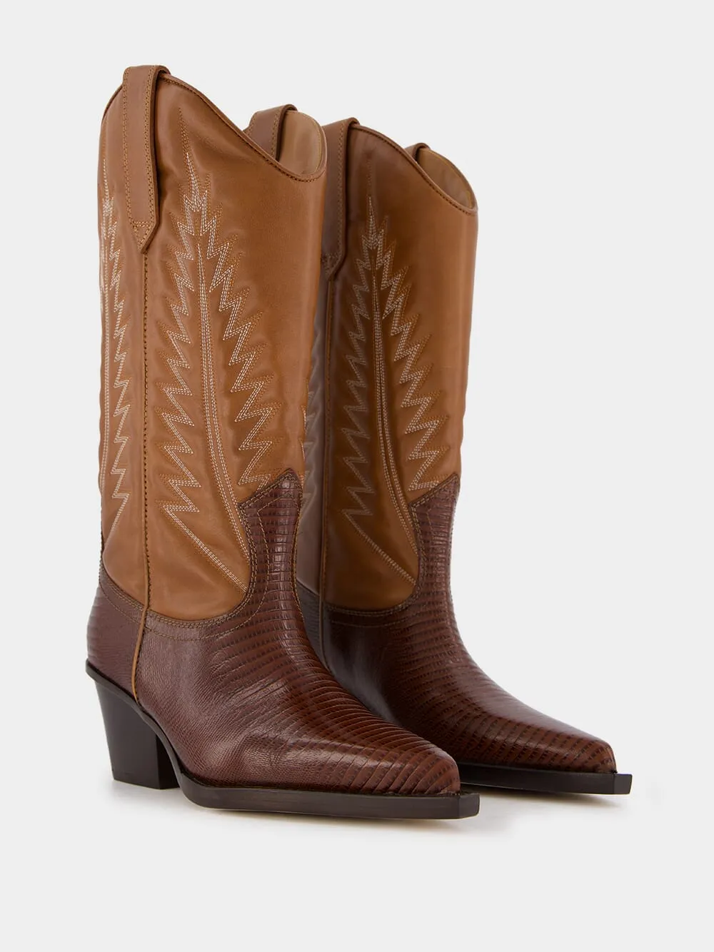 Rosario Nappa Leather Cowboy Boots