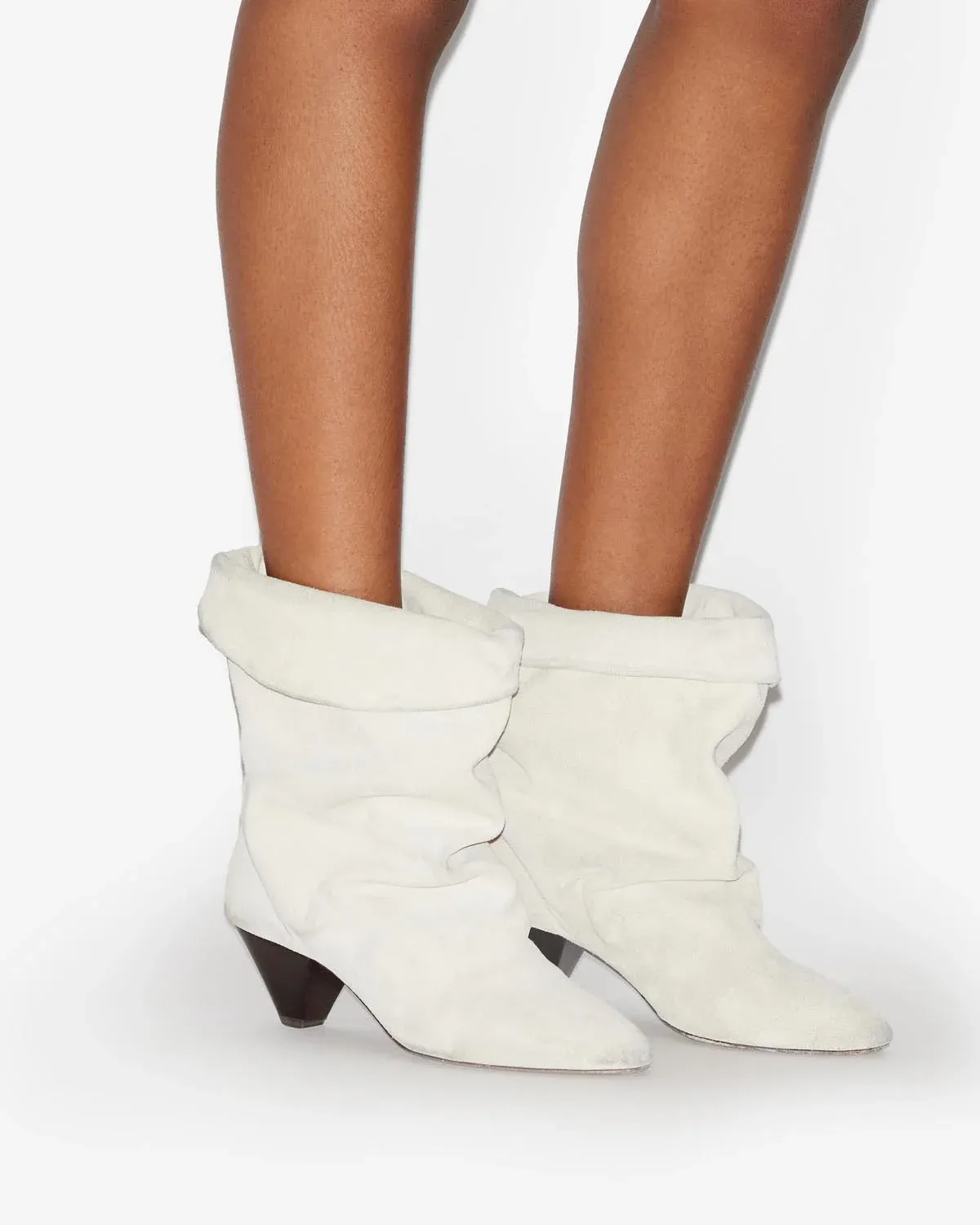 Ryska Suede Boots Chalk