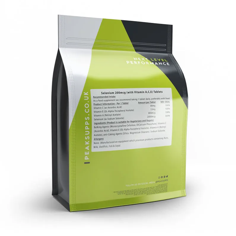 Selenium 200mcg Tablets (With Vitamin A, C & E)