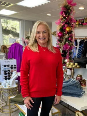 Show Me Your MuMu - Feel Good Sweater - Red Knit