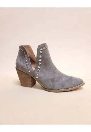 Side Laser Stud Bootie