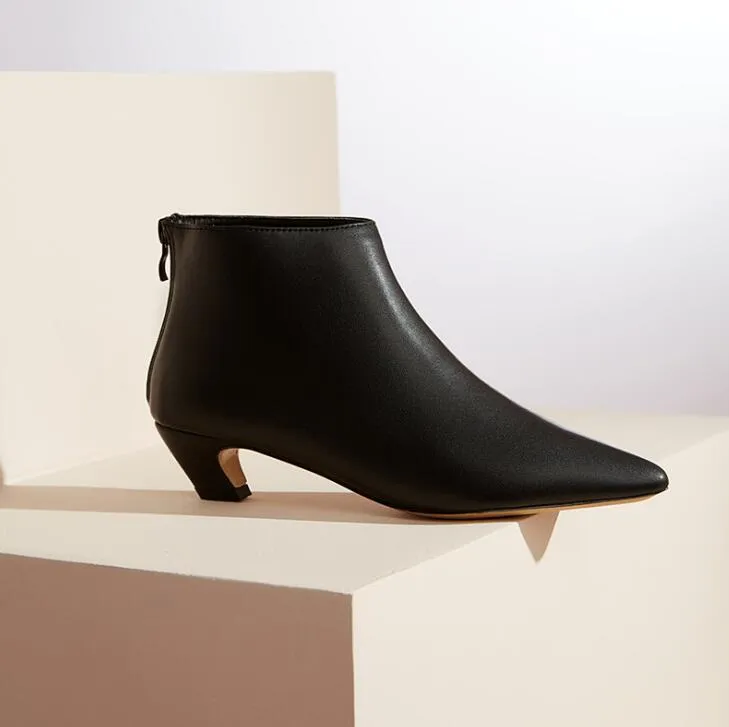 Small Feet Pointy Heeled Short Booties AP130