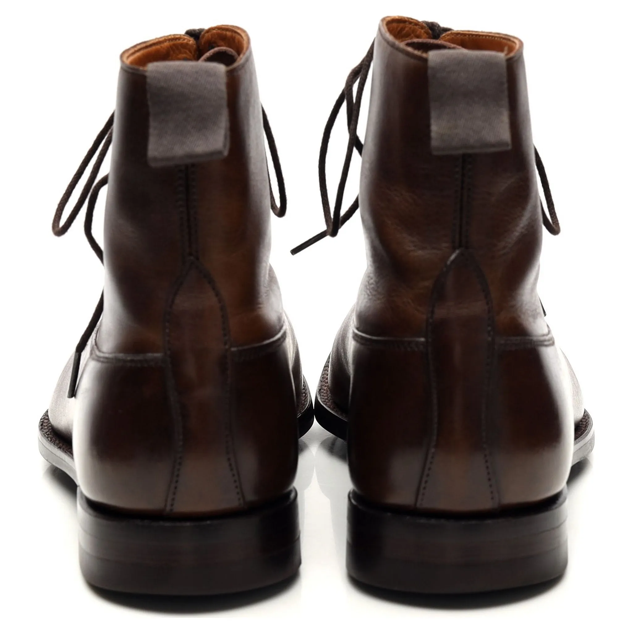'Somerville' Dark Brown Leather Boots UK 6 E