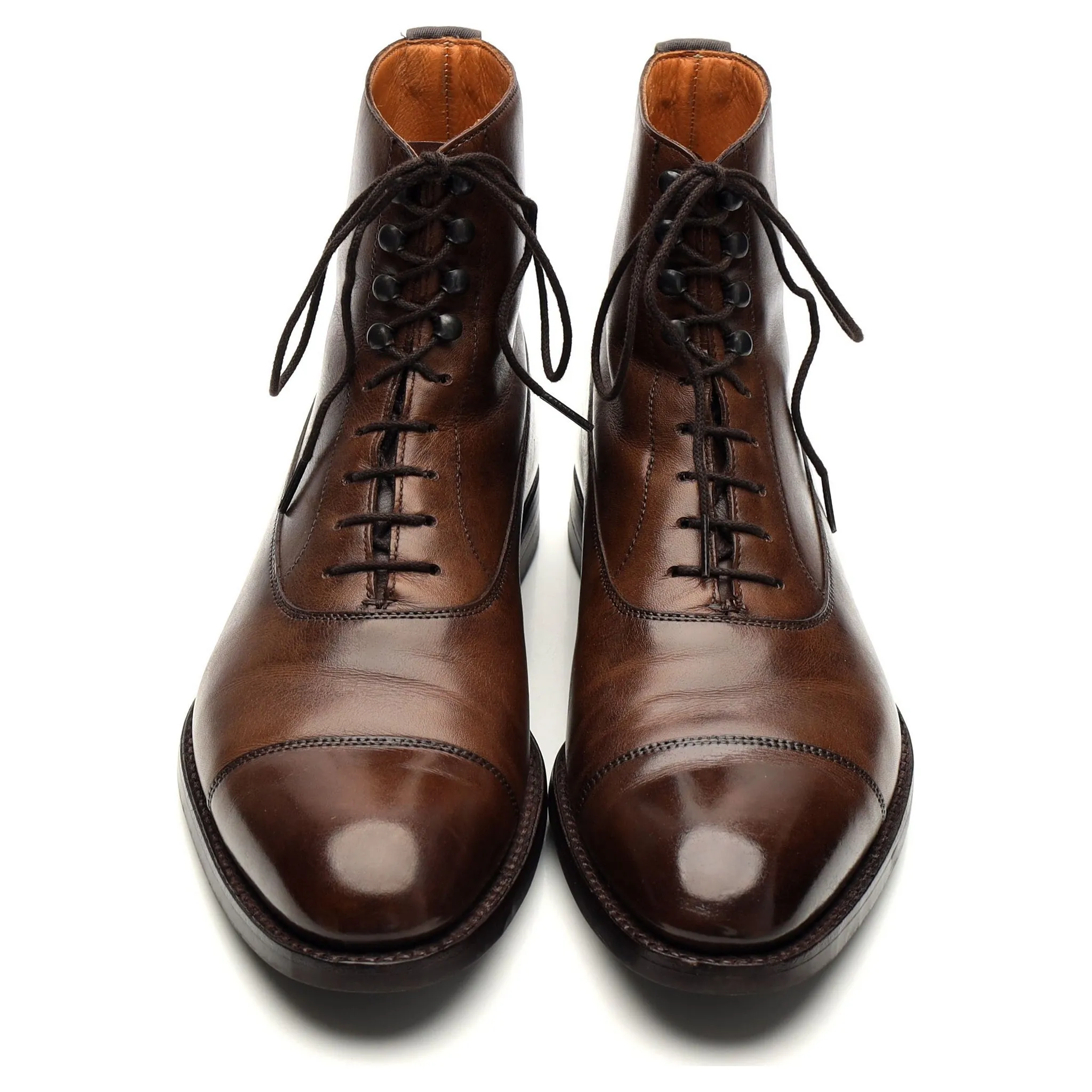 'Somerville' Dark Brown Leather Boots UK 6 E