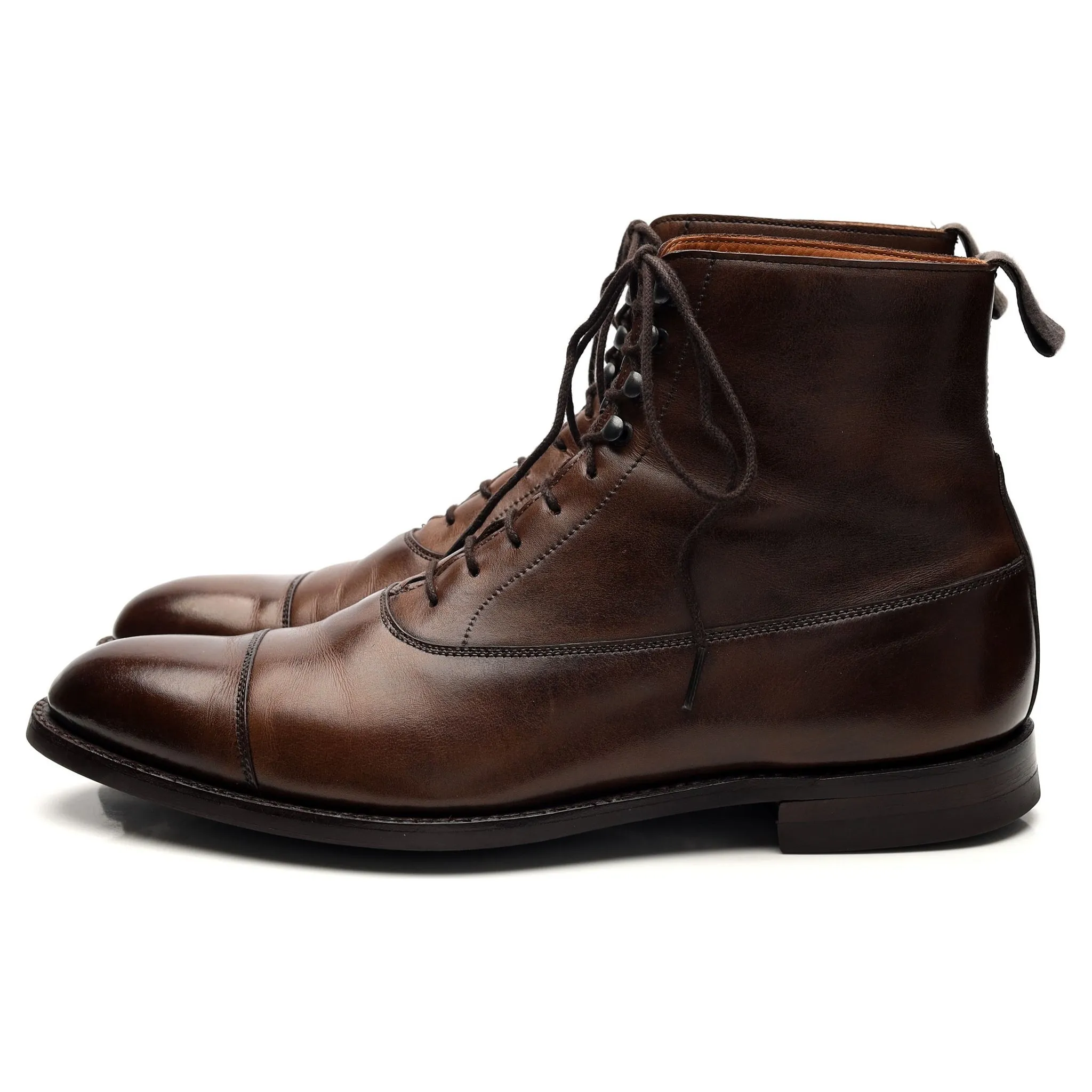'Somerville' Dark Brown Leather Boots UK 6 E