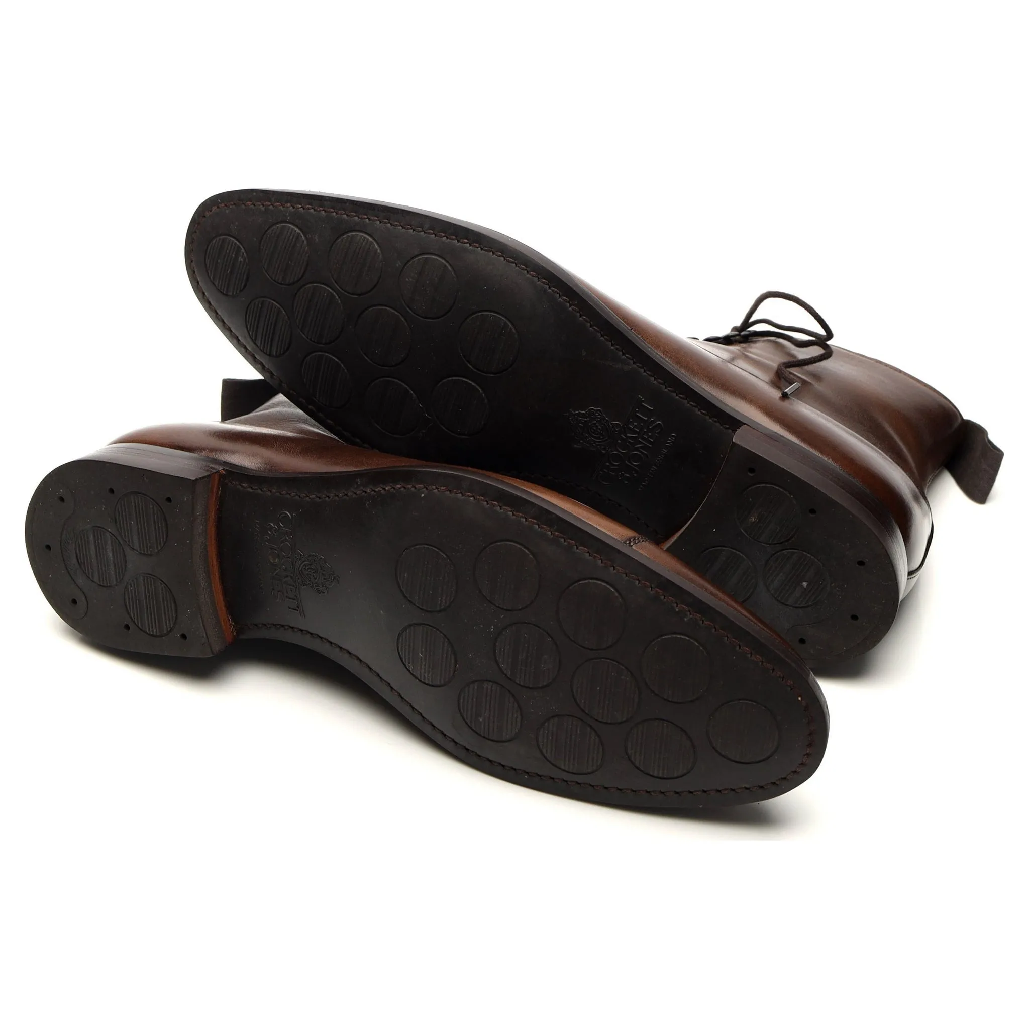 'Somerville' Dark Brown Leather Boots UK 6 E
