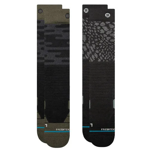 Stance Men's Black Diamond 2Pk Black Snowboard Sock 2024