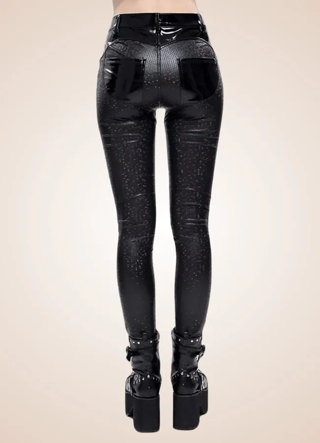 Steampunk Goth Latex Pants