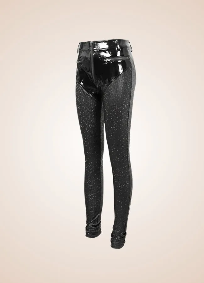 Steampunk Goth Latex Pants
