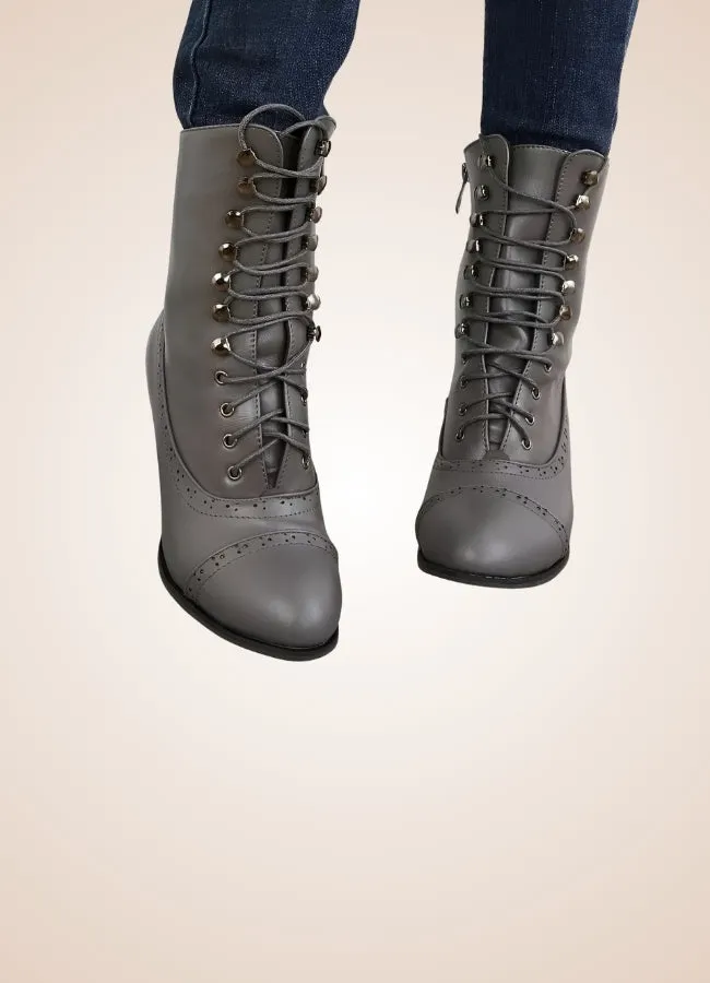 Steampunk Victorian Lace Boots