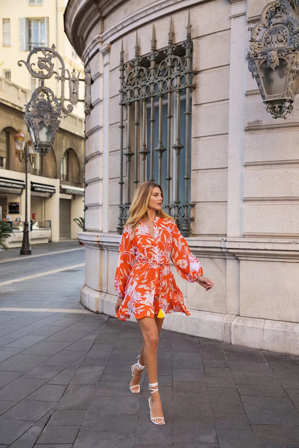 STELLA DRESS - CIMBRONE ARANCIA