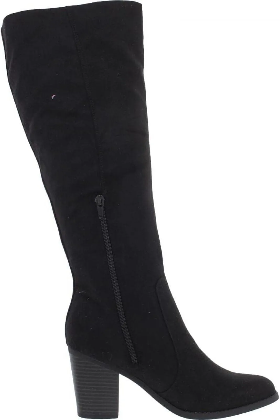 Sugar Womens Trendy Riding Boots Heeled Knee High Boot SGR-WILLETTA Black 8M