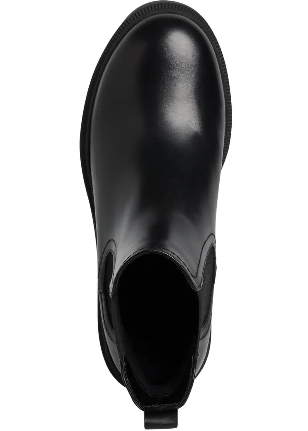 Tamaris Kim Leather Chelsea 80's Boots Black