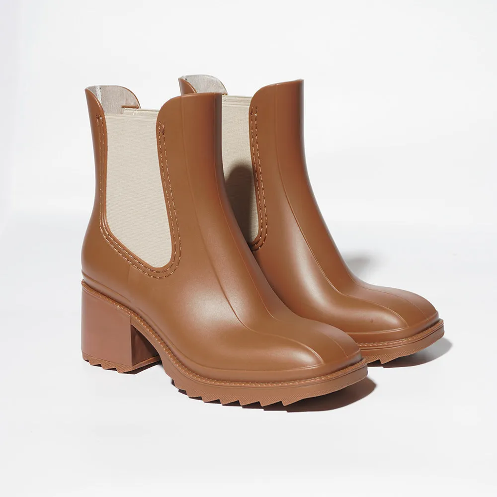 Tan Heeled Boots