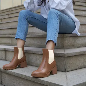 Tan Heeled Boots
