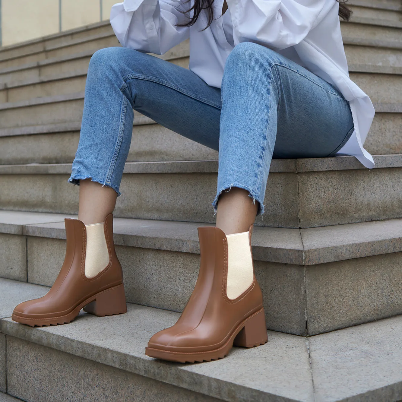 Tan Heeled Boots