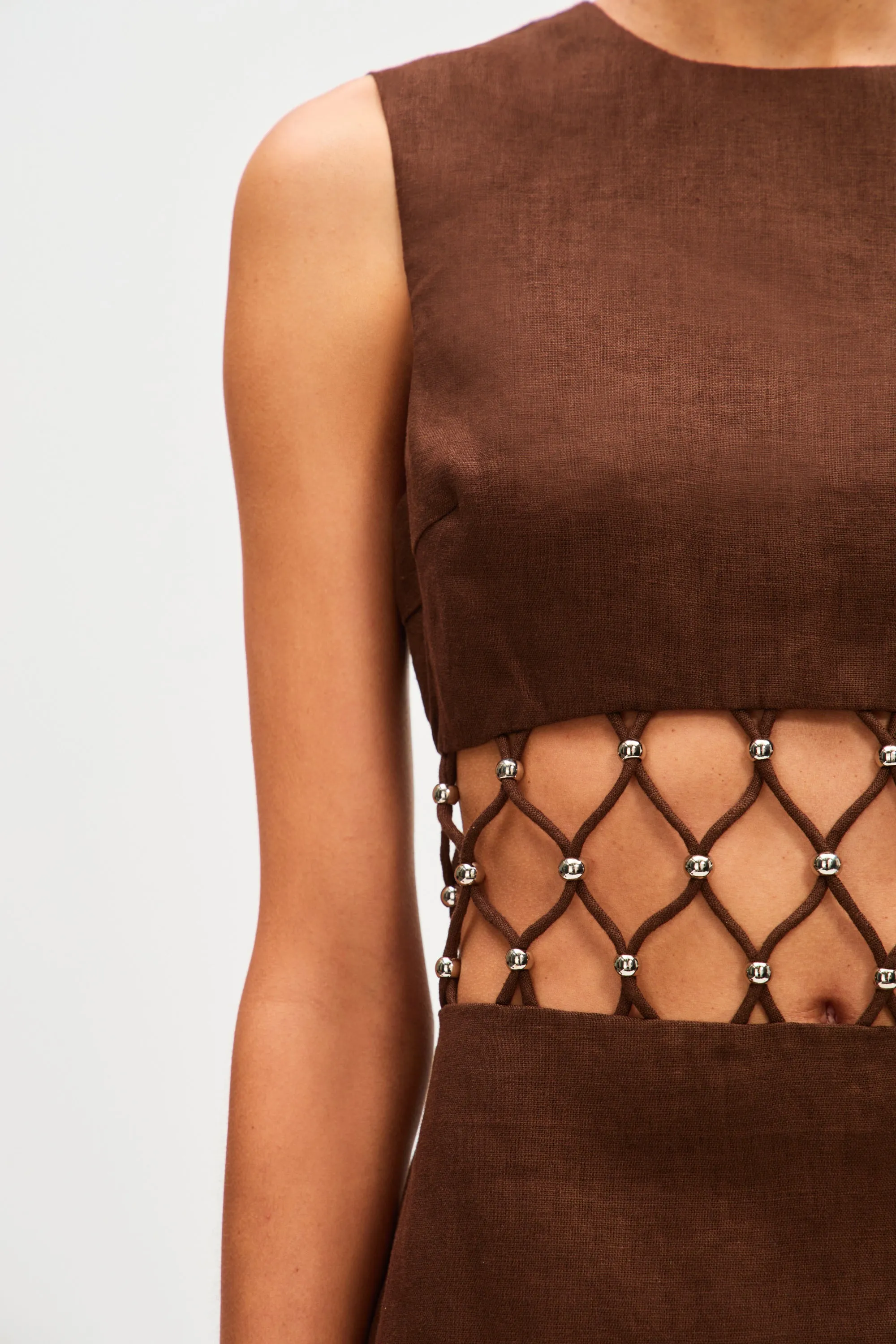 THE 'ELLIE' LINEN MINI DRESS