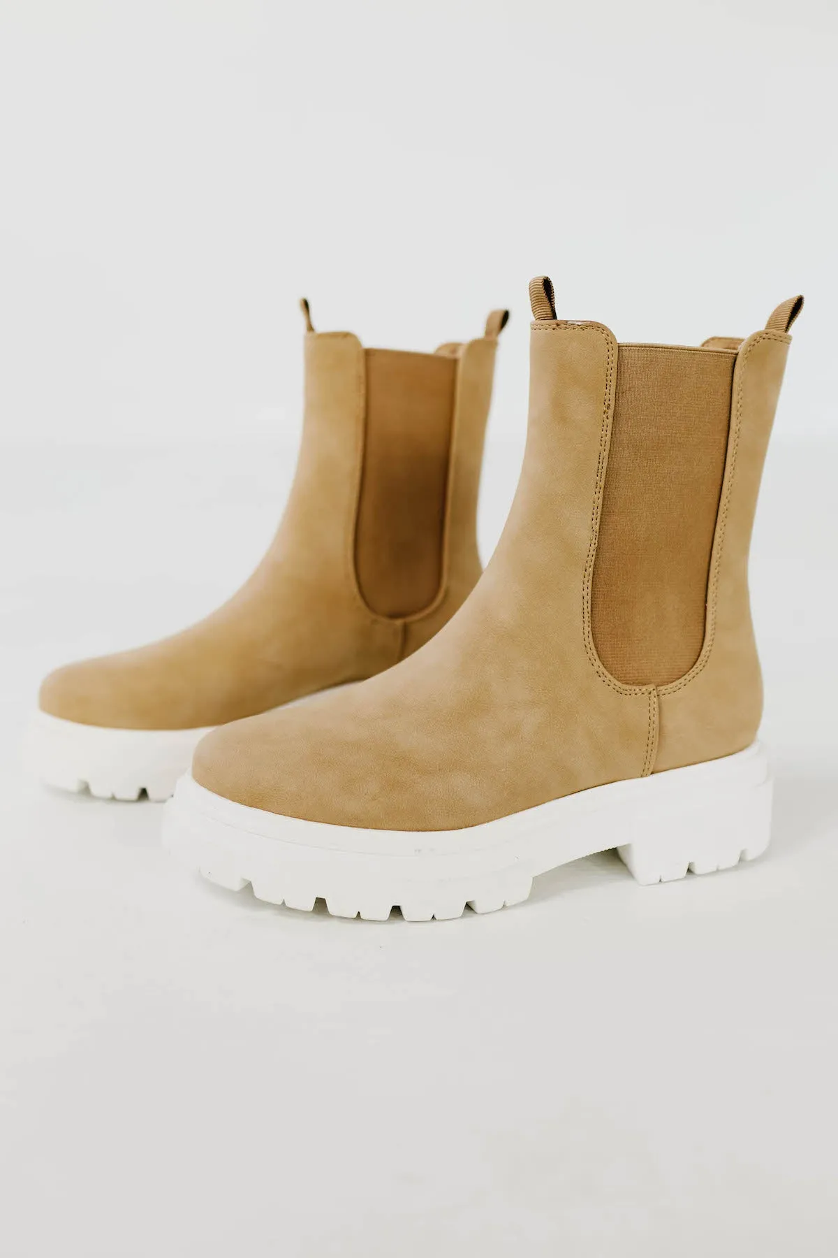 The Joanna Chelsea Bootie - Light Taupe
