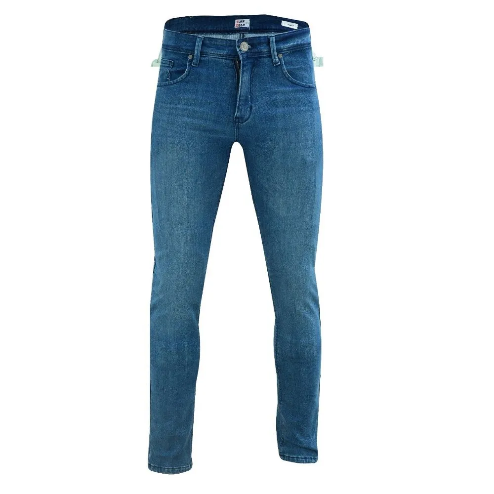 Tuff Gear Motorcycle Premium Slim Fit Blue Jeans Lined with DuPont™ Kevlar®