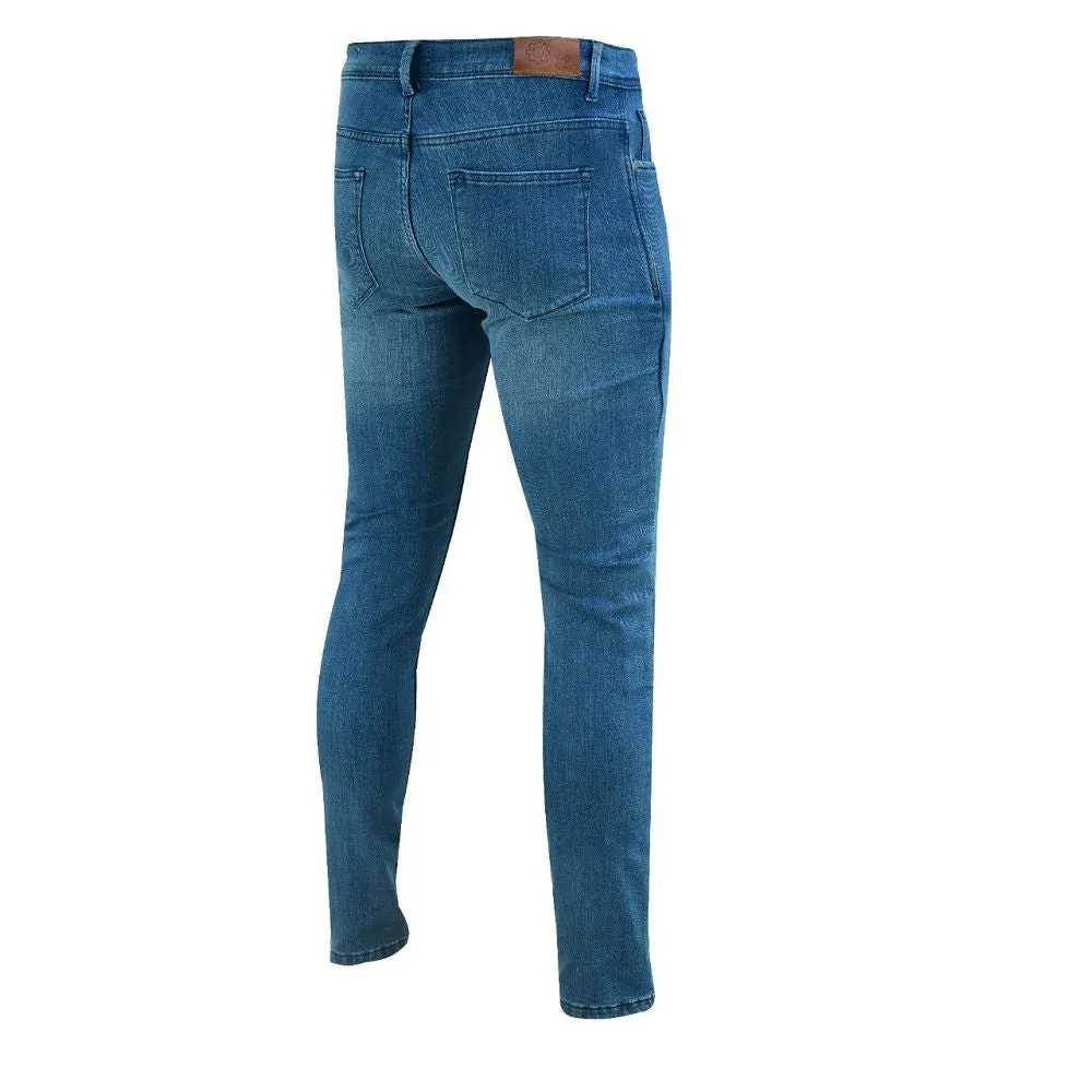 Tuff Gear Motorcycle Premium Slim Fit Blue Jeans Lined with DuPont™ Kevlar®